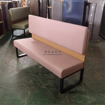 防城港市快餐廳卡座沙發(fā)定制牛肉粉面店家具