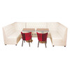 曲靖西餐廳家具定做U形轉角卡座沙發桌椅組合