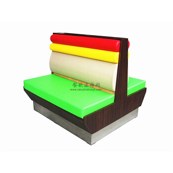 保山個(gè)性撞色卡座沙發(fā)定制烤魚(yú)餐廳家具