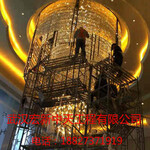 武汉武昌灯具安装公司，大型水晶灯安装，照明工程安装