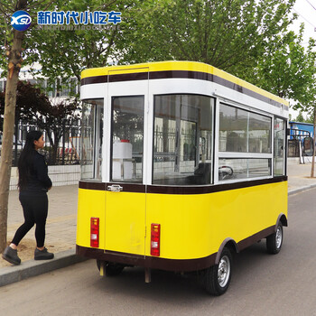 电动小吃车流动早餐车快餐烧烤售货车