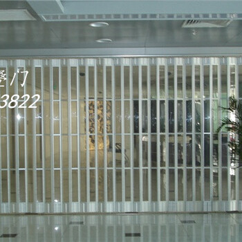 西安咸阳豪华PVC折叠门水晶折叠门电动水晶卷帘门设计安装
