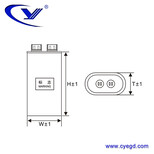 厂家批发定制马达电容器价格优超命CBB603.5uF/450VAC图片2