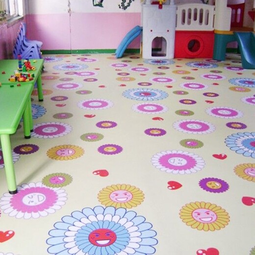 塑胶幼儿园地板，幼儿园塑胶地板，儿童pvc地板