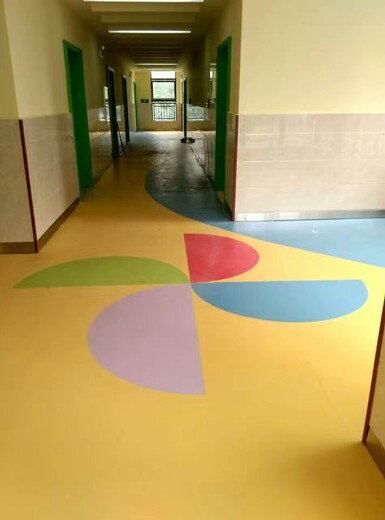 商用pvc地板，幼儿园新型卡通地胶，幼儿园塑胶地板