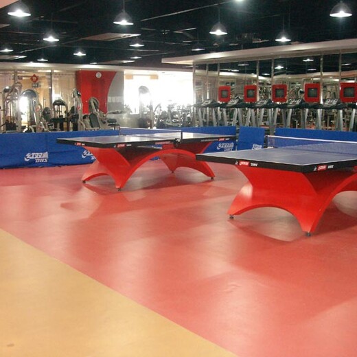 运动地板厂家，乒乓球室地板材料，乒乓球塑胶地板