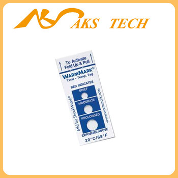 进口warmmark上升时间温度标签冷链温度指示标贴
