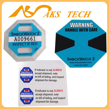 进口冲击指示器，运输防震动标签shockwatch二代10G