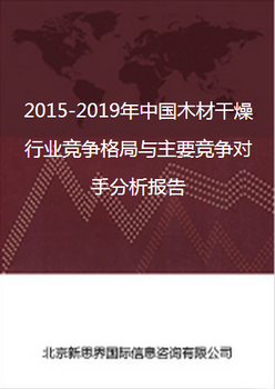 2018-2022年中国木材干燥行业竞争格局与主要竞争对手分析报告