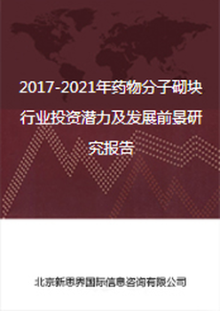 2017-2021年药物分子砌块行业投资潜力及发展前景研究报告