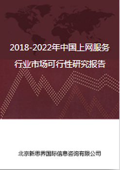 2018-2022年中国上网服务行业市场可行性研究报告