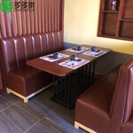 深圳罗湖简约餐厅餐桌，现代港式餐厅板式餐桌，美食餐馆餐桌餐台沙发定做