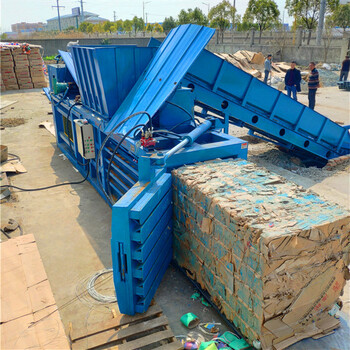 山東濟(jì)寧臥式120噸廢紙箱液壓打包機(jī)廠家