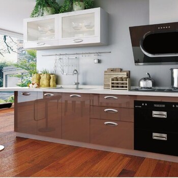 厨柜十欧意厨柜之月光曲丽晶系列烤漆整体厨柜品牌厨柜加盟