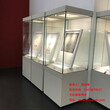 专业版画博物馆展柜电子遥控锁独立柜，白色烤漆高柜报价