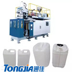 10L尿素桶吹塑机配全自动模内贴标机在线测漏机实现自动化生产