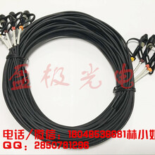 4芯铠装野战光缆FC-FC10米20米100米等长度可定制