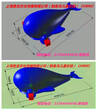 大型鲸鱼岛出租蓝鲸出售巨型鲸鱼岛租赁鲸鱼岛气模租售