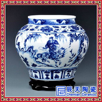 青花瓷花瓶陶瓷礼品定制厂家批发手工艺陶瓷花瓶