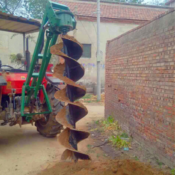 陕西渭南拖拉机带挖坑机电线杆植树挖坑机厂家报价