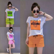 2017夏季新款韓版印花圓領(lǐng)棉質(zhì)女士短袖t恤女裝雜款便宜跑量衣服