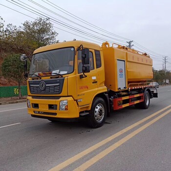 国六东风天锦清洗吸污车，下水道疏通吸污两用车详细介绍