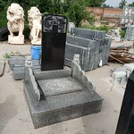 中国黑墓碑传统黑色花岗岩石碑传统家族墓碑