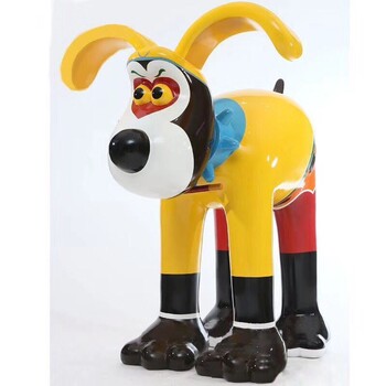 卡通狗狗展览模型制作定制狗狗彩绘模型出售