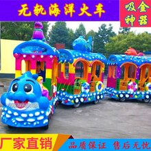 无轨观光火车厂家景区公园商场大型燃油电动小火车儿童游乐设备图片