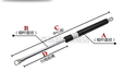 床用气弹簧支撑杆气压撑杆压缩支撑杆家具撑杆