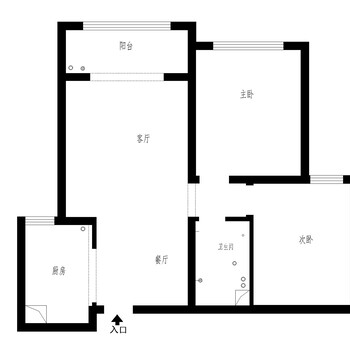 北欧风格-东南智汇城85平米-原木韵味-石家庄实创装饰