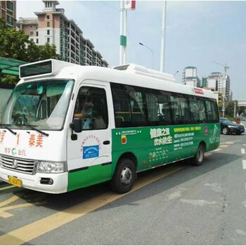 惠州博罗：1路城市绿洲-泰美社区公交车车身