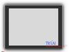 TKUN新品上市12寸无边框投射工业电容触摸显示器4:3铝合金面板