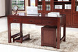 新中式实木电脑桌木言木语写字台书桌高档黄菠萝实木家具包邮