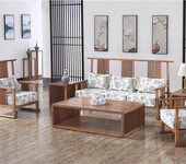 株洲木言木语中式休闲沙发实木客厅家具全实木沙发