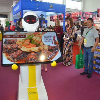 硅智—送餐传菜机器人迎宾服务机器人