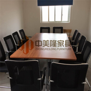 郑州北四环家具厂生产定制板式会议桌大型会议桌钢架会议桌