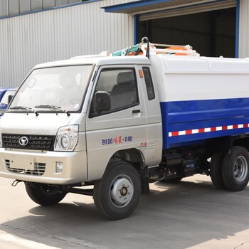 山东济宁有全新的4.5方汽油挂桶式垃圾车图片时风风菱底盘87马力