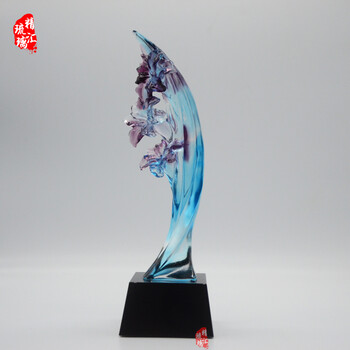 古法琉璃獎杯批發(fā)定制企業(yè)單位頒獎活動獎杯廣州上海獎杯制作