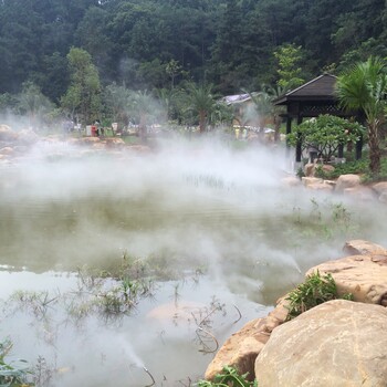 阳江旅游景区人造雾设备温泉喷雾造景水上乐园造雾锦名朗