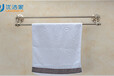 不锈钢双杆毛巾架丨卫生间浴巾架定制厂家