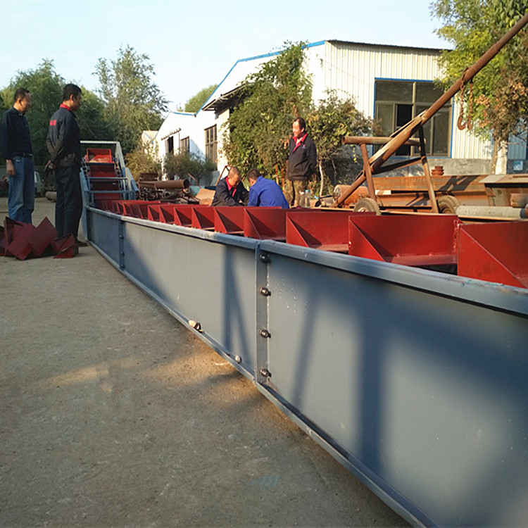 汉中市沙石刮板输送机铸钢T型刮板输送机生产qk