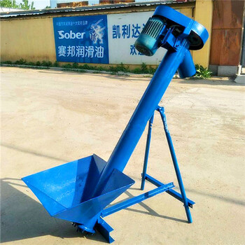 济南市玉米稻谷螺旋提升机不锈钢面粉提升机设计qk