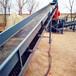 沙子皮带运输机粮食装车皮带机10米长皮带输送机生产qk