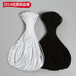  Wholesale supply of cases and bags binding rope accessories Sewing diameter 4mm black round rubber elastic rope hook