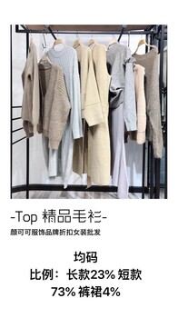 颜可可服饰新款TOP毛衣折扣批发价出货打包走份