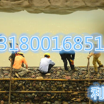 海防工程建設鋼絲石籠堤壩加固防沖刷鋼絲網(wǎng)箱10%鋅鋁合金鋼絲籠河道護腳