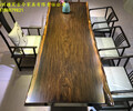 福建福州黑檀大板家具茶桌办公桌新中式家生产厂家批发配件黑紫檀画案