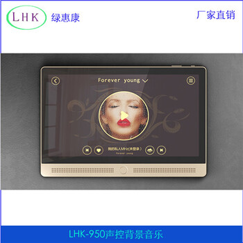 新品上市绿惠康LHK-950声控语音控制别墅家庭背景音乐控制器