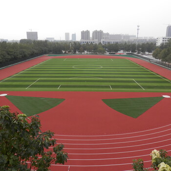 陕西延安塑胶跑道材料生产_环保透气型跑道_混合型塑胶跑道厂家价格施工